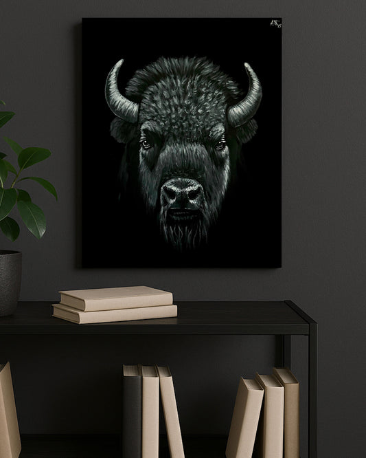 Monochrome: Bison (Buffalo)