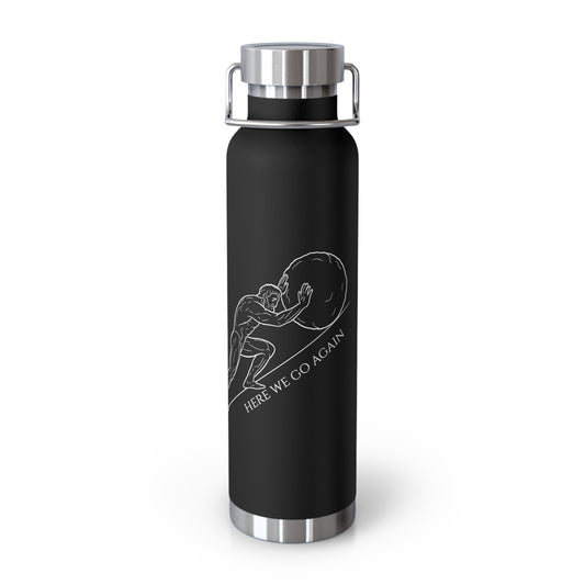 Insulated Bottle -  Premium Stoic Sisyphus Motivational Design Workout Travel 22oz, Gym , Fitness, Outdoor Water Bottle, Exercise Hydration
