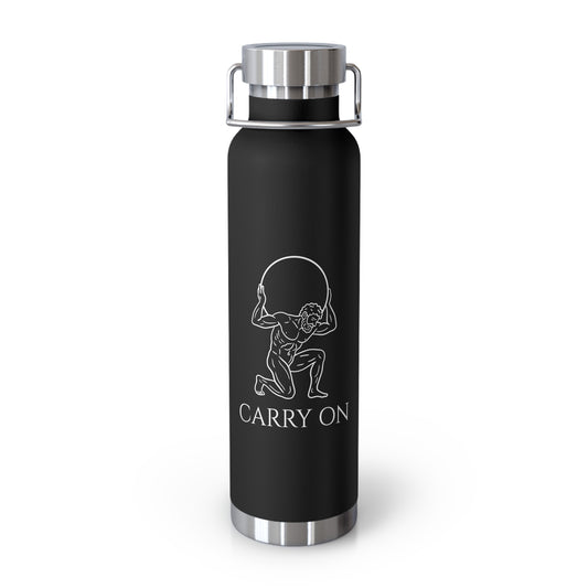 Copy of Insulated Bottle -  Premium Atlas Sisyphus Motivational Design Workout Travel 22oz, Gym , Fitness, Outdoor Water Bottle, Exercise