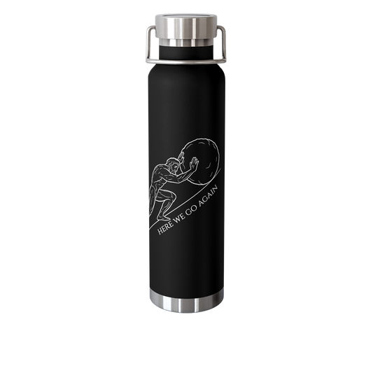Insulated Bottle -  Premium Stoic Sisyphus Motivational Design Workout Travel 22oz, Gym , Fitness, Outdoor Water Bottle, Exercise Hydration