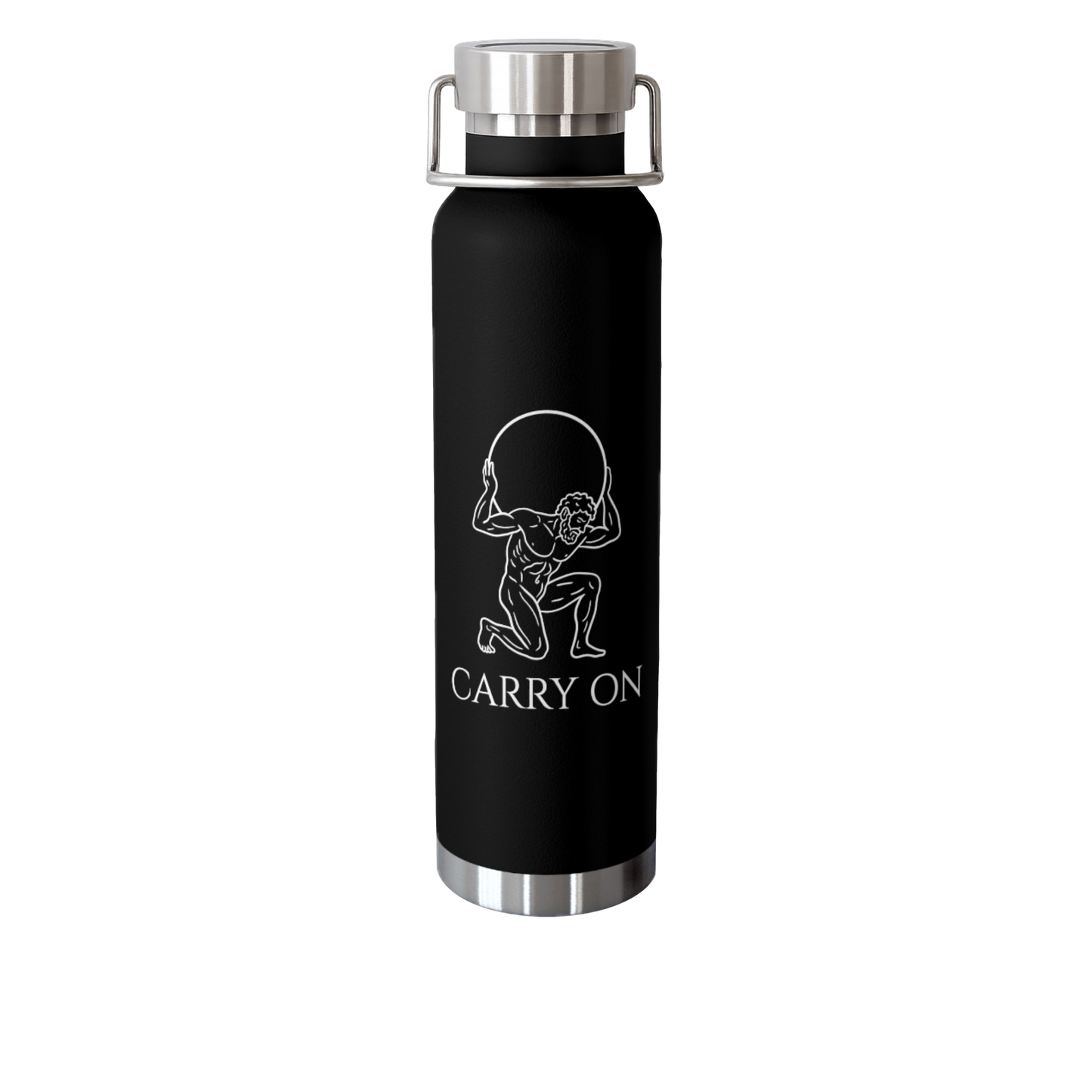 Copy of Insulated Bottle -  Premium Atlas Sisyphus Motivational Design Workout Travel 22oz, Gym , Fitness, Outdoor Water Bottle, Exercise