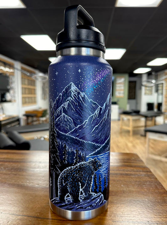 Northern Night — Hand-Painted Bear Yeti