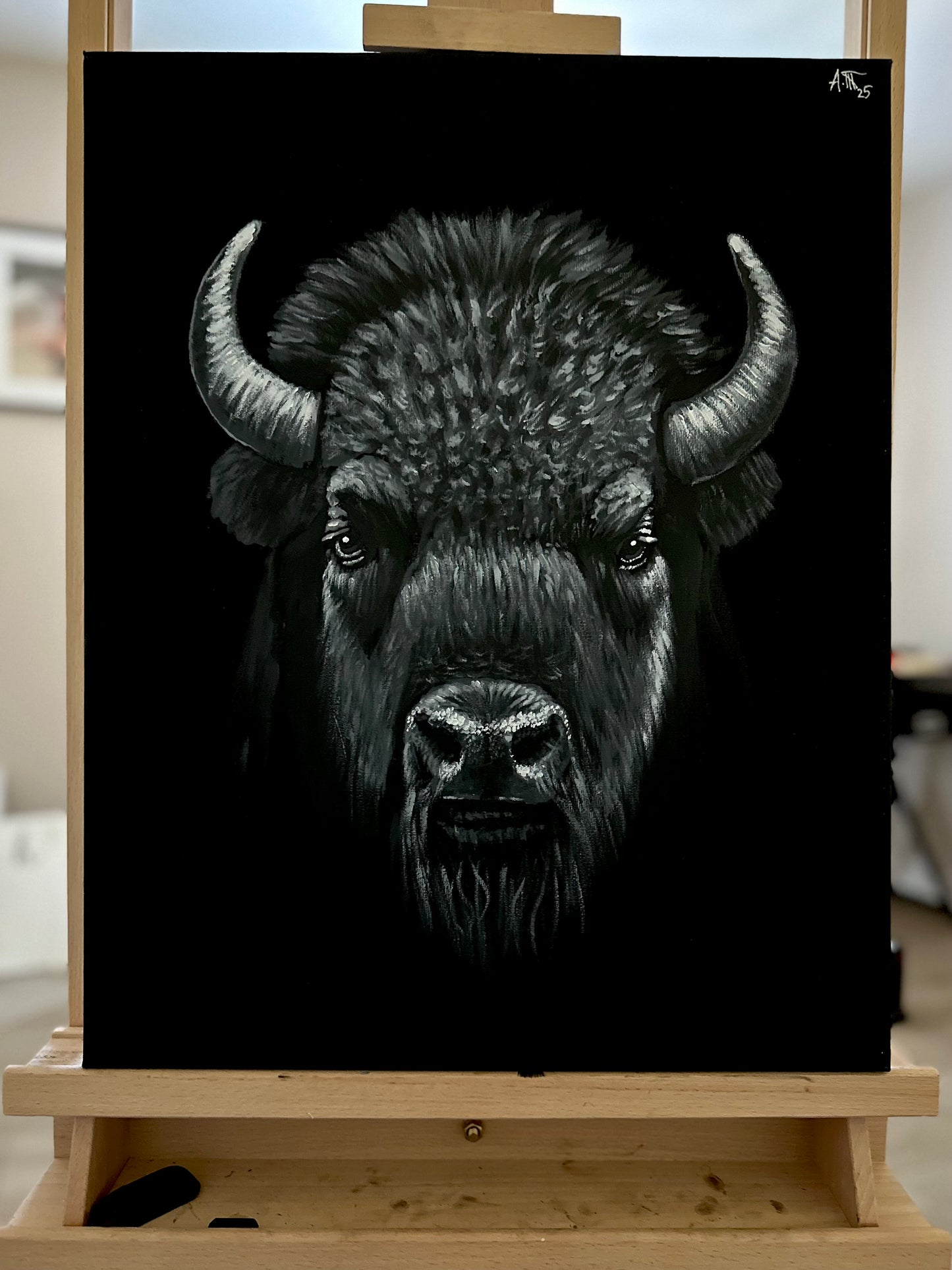 Monochrome: Bison (Buffalo)