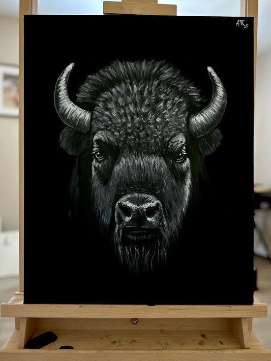 Monochrome: Bison (Buffalo)